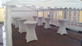 Pronájem: Bistro  stůl 80cm + bílý potah + ochranná deska