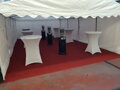 Pronájem: Bistro  stůl 80cm + bílý potah + ochranná deska